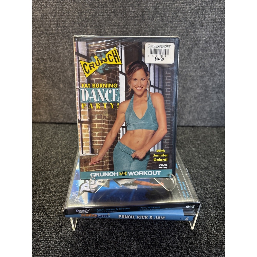 Lot of 3 Workout DVDs~Rockin' Body~Fat Burning Dance Party~Turbo Jam